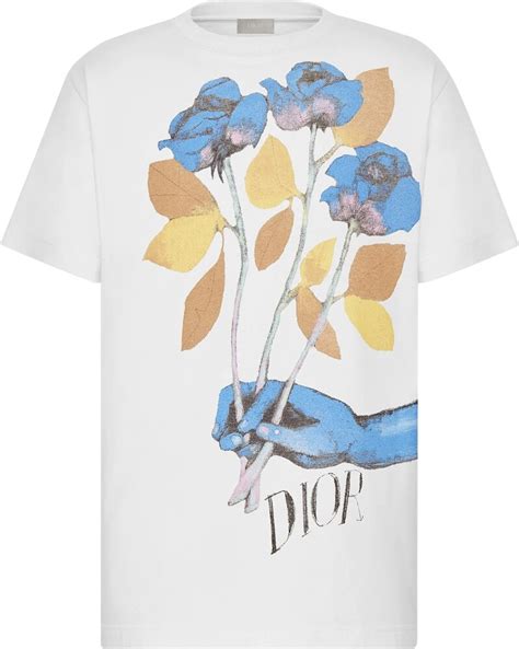 dior alex foxton t shirt|DIOR AND ALEX FOXTON Floral Print Technical Canvas .